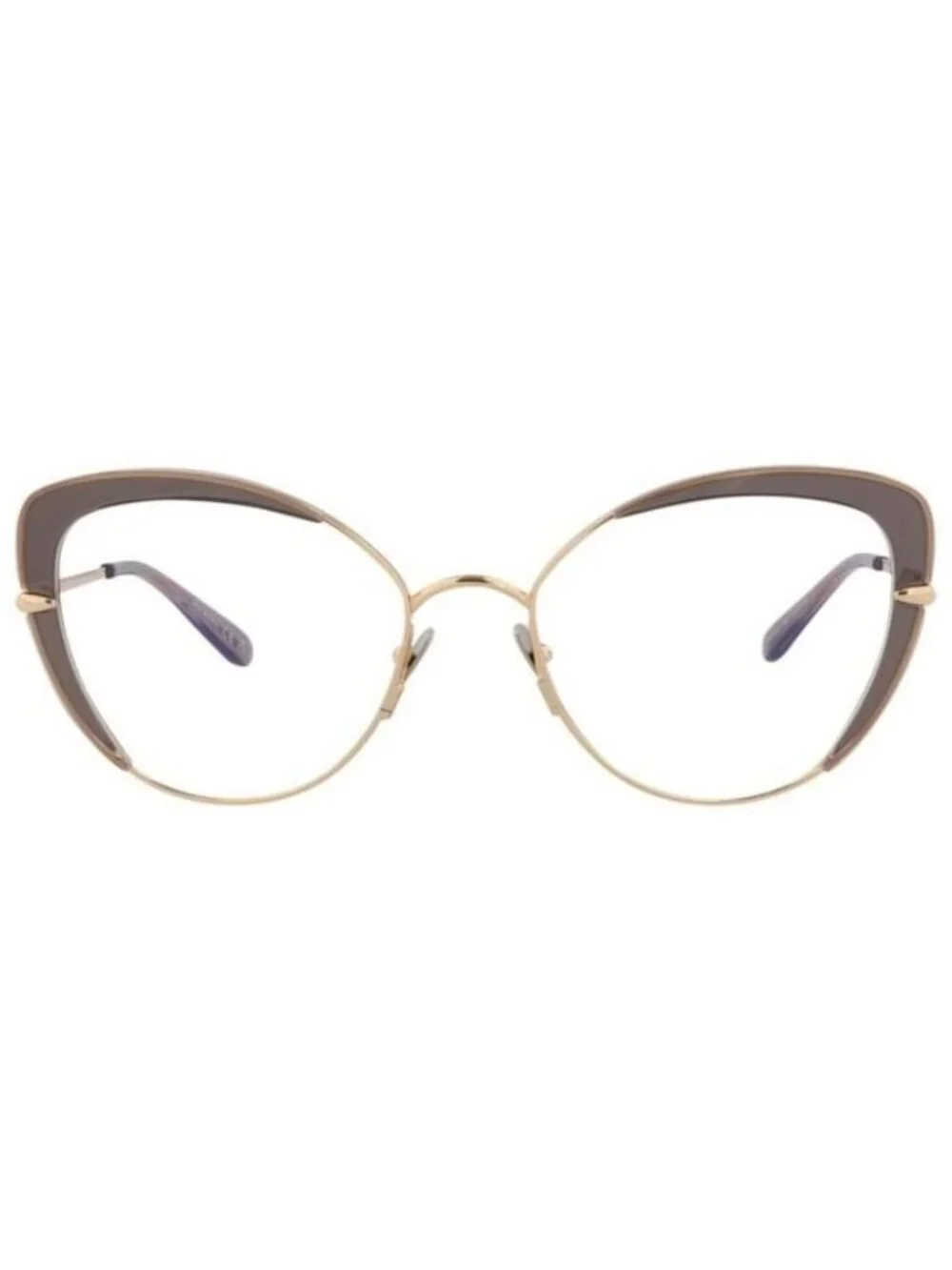 New Pomellato Womens Cat Eye Gold Gold Transparent Fashion Designer Eyeglasses